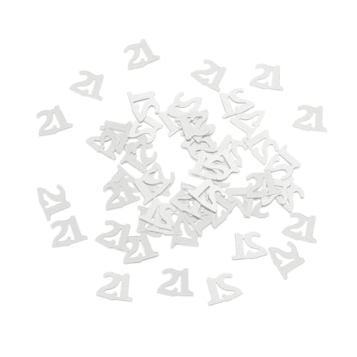 CHILDWEET 1200 Stk Jahrestag Konfetti runden Party Geburtstag Zahlen Inhaber Henne confetti konfetti bunt bunt Silberfarben funkenglut Dekoration Konfetti Zahl Konfetti Silver von CHILDWEET