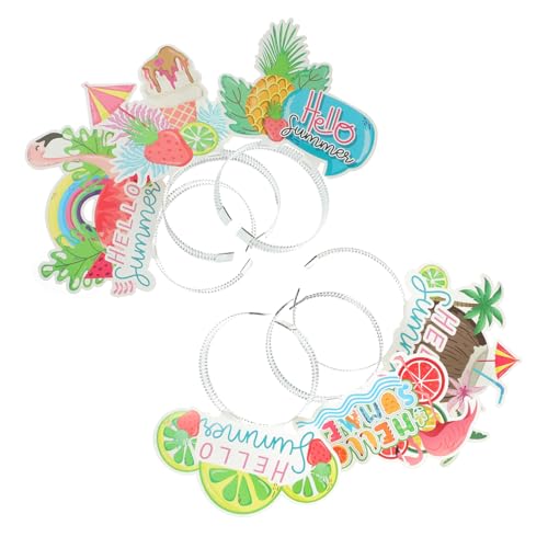 CHILDWEET 12St Pool-Party-Stirnband Strand Sommerkulisse Halter Spa-Stirnband Luau-Party-Stirnband Bands lei partydekoration party decoration hawaii haarreifen Dekoratives Stirnband Plastik von CHILDWEET