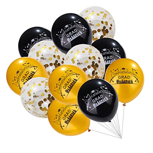 CHILDWEET 12st Abschluss Ballon Girlande Aus Künstlichen Blumen Silberne Luftballons Medaillenanzeige Babyballons Vintage - Bouquet Dekoration Partyteller Dekorationsanhänger Emulsion von CHILDWEET