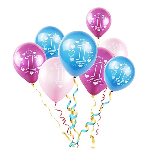 CHILDWEET 15 Stück 1 Satz Luftballons Zum Ersten Geburtstag Gänseblümchen Ballons Ballonbogen Matte Luftballons Girlande Aus Pastellfarbenen Luftballons Konfetti-luftballons Latexballons von CHILDWEET