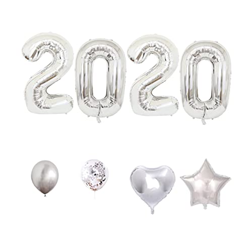 CHILDWEET 16. 2020 Partyballons luftballons heart balloons party supplies wasserballons party decoration Zubehör für Ballonbögen festlicher Ballon Kanister Blase Festivalballons Silver von CHILDWEET