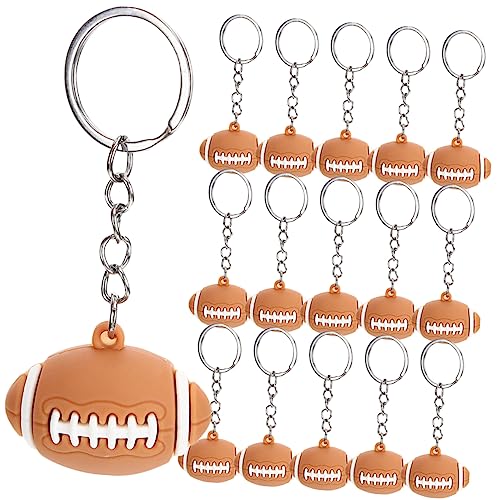 CHILDWEET 16St Kugel Schlüsselanhänger Halter Aufkleber Zubehör Baseball-Partygeschenke Beute small favors bastelzeug Schlüsselanhänger für Schlüsselanhänger für Jungen weiches Gummi von CHILDWEET