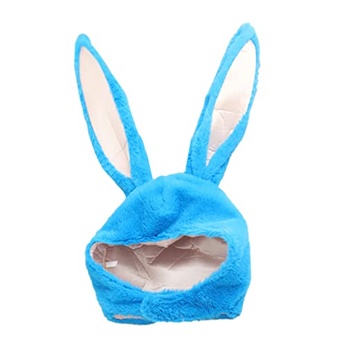 CHILDWEET 1Stk Hut mit Hasenohren Kostüm lustige Hasenohren-Kapuze Hasengeburtstagsdekoration Hasenleckerli Neuheit Hut easter bunny costume Kaninchenohren Hut Plüschmütze Hasenmütze Blue von CHILDWEET