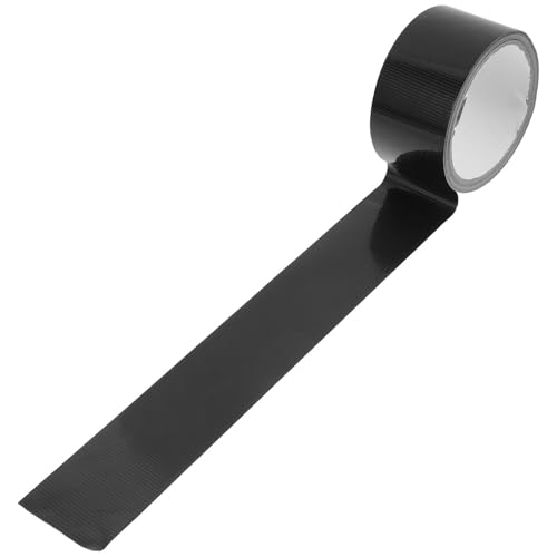 CHILDWEET 2 Rollen Klebeband Streifen Wand einseitig Rohrband Gaffers Tape Markise Gewebeband Teppichband für Teppich Reparaturband Klebebänder strapazierfähiges Teppichband Mullfaser Black von CHILDWEET