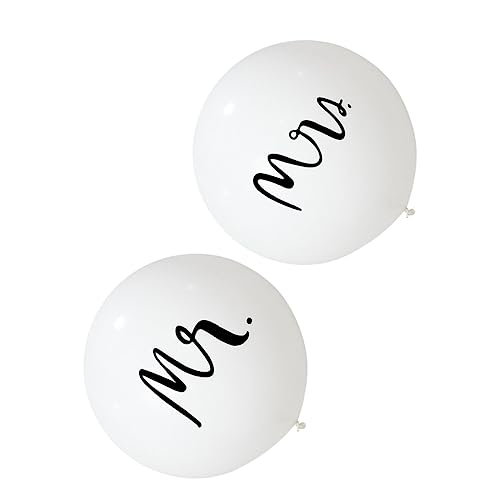 CHILDWEET 2 Stück 36 Hochzeit Latexballon Ballons für Ballontiere Banner-Ballons Ballballons schmücken hochzeitsballons hochzeitsluftballons valentinstag ballon Party-Latexballon Weiß von CHILDWEET