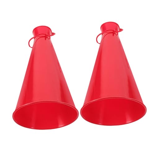 CHILDWEET 2 Stück Jubelhupen Partyhupen Aus Kunststoff Handmegaphone Lautsprecher Dekorative Megaphone Jubel Megaphon Direktorenhupe Partygeschenke Plastik Megaphone von CHILDWEET