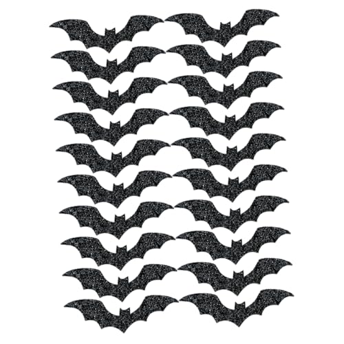 CHILDWEET 20 Stück Halloween Geschirrzubehör Bling Bling Fledermaus Ornamente Blitzspielzeug Gruselige Halloween Spinnenspielzeuge Hängende Fledermaus Dekoration Tischdekoration von CHILDWEET