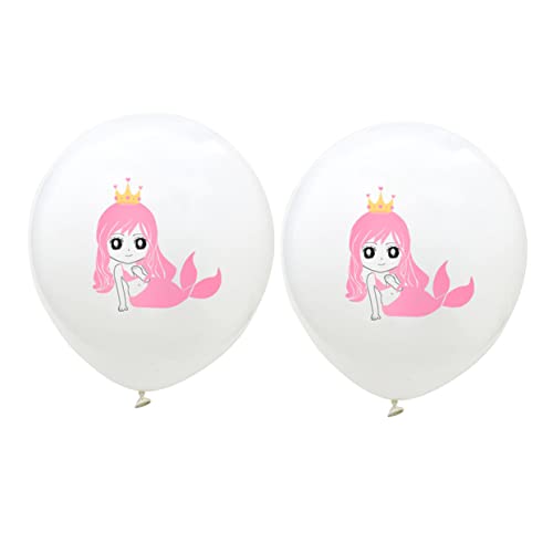 CHILDWEET 20-Teiliges Set Partyballons Ballongirlande Meerjungfrau Folienballon geburtstagsdeko kindergeburtstags dekoration bedruckte Luftballons für Partys Latexballons von CHILDWEET