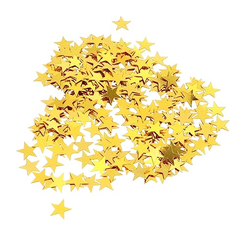 CHILDWEET 2000 Stk Partytisch Konfetti Strudel Streifen Geburtstagsdekorationen Alles zum Geburtstag-Banner confetti konfetti bunt starw Tischkonfetti Pentagramm Konfetti Golden von CHILDWEET