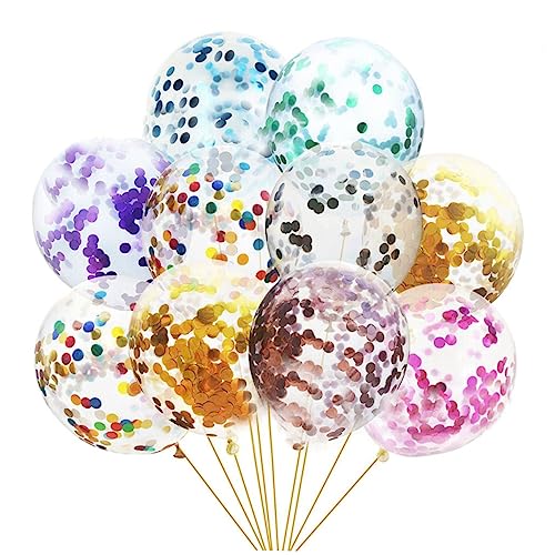 CHILDWEET 20St Pailletten Latexballons leichte Luftballons konfettiballone balloons party dekoration ballonie party decoration dekoration party Partyzubehör Luftballons Konfetti-Luftballons von CHILDWEET