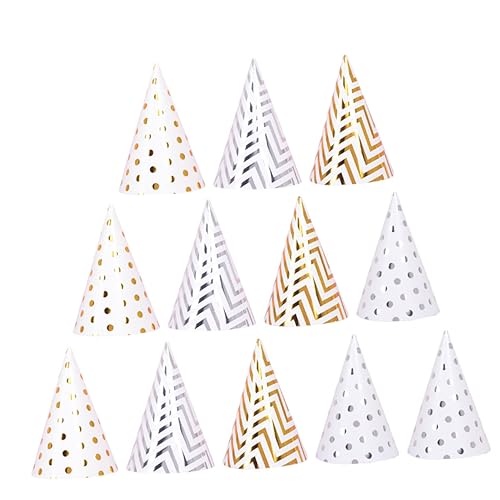 CHILDWEET 20st Geburtstagshut Partyhüte Für Metallic Cone Geburtstagshüte Schillernde Partyartikel Partyhüte Für Erwachsene Teller -tiara Kindergeburtstagsmütze Papier von CHILDWEET