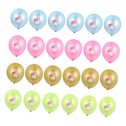 CHILDWEET 24 Stück Ostern Latexballons Mit Cartoon Motiven Bedruckte Ballons Für Fröhliche Party Und Hintergrunddekoration Perfekt Für Feste Und Feierlichkeiten von CHILDWEET