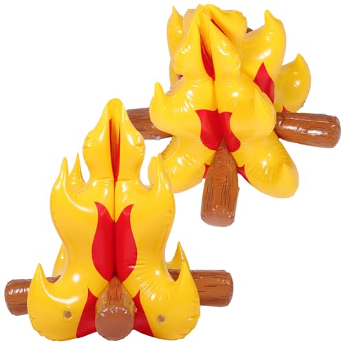 CHILDWEET 2St aufblasbares Lagerfeuer Camping-Party-Dekorationen Campinglaterne PVC Camping Dekoration Party Dekoration Feuer feuerwehrauto luftballons Lagerfeuer-Requisite Lagerfeuer-Modell von CHILDWEET