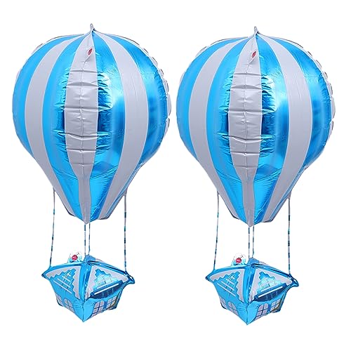 CHILDWEET 2st Ballon Heißfolienverzierungen Heißes Spielzeug Heiße Luft Heiße Dekoration Heiß Hängen Flugzeugspielzeug Kalibrator De Aufblasbares Spielzeug Babyspielzeug Ebene Aluminiumfolie von CHILDWEET