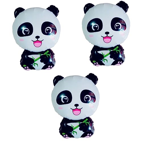 CHILDWEET 3 Stück Panda Folienballons Bunte Tierdeko Für Geburtstagsfeiern Festivals Und Partys Ideal Für Kindergeburtstage Mit Heliumfüllung Nutzbar Kreative Partydekoration von CHILDWEET