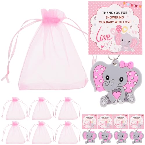 CHILDWEET 30 Sätze Elefanten-Schlüsselanhänger Schlüsselbund Gastgeschenke zum Thema Elefant komfetti niedliche babygeschenk Partygeschenke Zubehör für die Babyparty von CHILDWEET