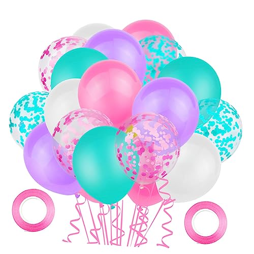 CHILDWEET 32 Stück Pailletten Luftballons Set Latex Ballons Verschiedenen Farben Für Hochzeit Geburtstag Babyfeier Und Party Dekoration Metallic Konfetti Ballons Für Festliche von CHILDWEET