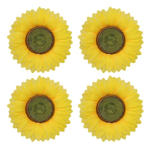 CHILDWEET 4 Stücke Simulation Sonnenblumen Schmuck Tanz Requisiten für Leistung 20cm Hoch Lebendige Gelb Dekoration von CHILDWEET