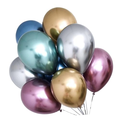 CHILDWEET 40 Stück Latex Metallic Luftballons Verdicken Dekorationsballons Für Geburtstag Hochzeit Party Shower Gemischt von CHILDWEET