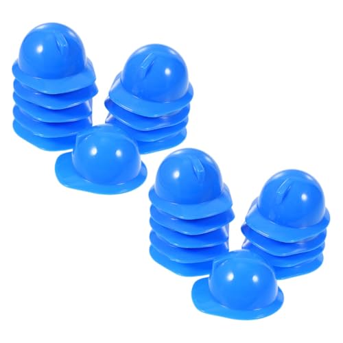 CHILDWEET 40St Mini-Bauhut laufende Mütze Partyhüte für Geburtstagskinder Neuheit Hut Mützen verrückter Hut Kappe safety cap dekoringe Plastikpuppenhelme Plastikpuppen-Schutzhelm Blue von CHILDWEET