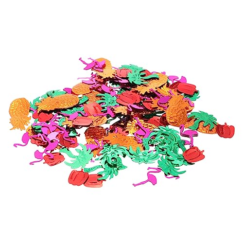 CHILDWEET 5 Packungen Hawaiianisches Konfetti Fiesta Dekorationen Sommerparty Konfetti Luau Party Gewebe Konfetti Flamingo Konfetti Party Dekoration Ballondekorationen Hawaiianische von CHILDWEET