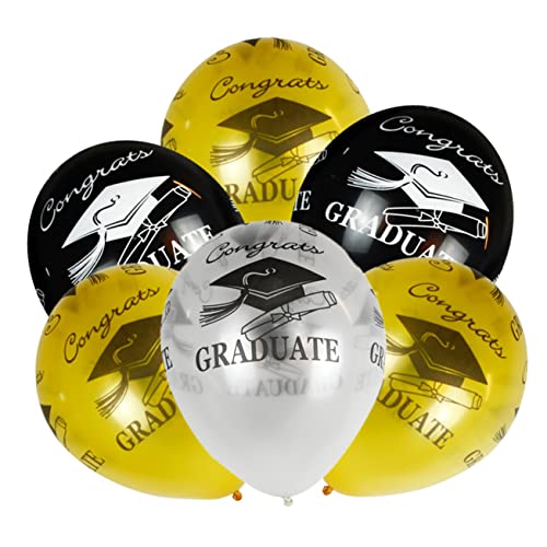 CHILDWEET 50 Stück 1 Satz Abschlussballons Abschlussfeierzubehör 2020 transparente Dekoration Graduation party decorations Graduation party supplies Abschlussfeier Luftballons Latexballon von CHILDWEET