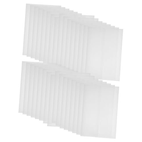 CHILDWEET 50 Stück Hochzeitseinladung Geschenkpapier Umschlag Kraftpapier Durchscheinendes Pergamentpapier Schwammblöcke Leere Pvc Türschilder Hochzeitseinladungs Set Voisen Velum von CHILDWEET