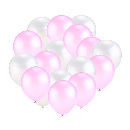 CHILDWEET 50 Stück Perlmutt glänzender Ballon Hochzeitsballons klare Luftballons klare Blasenballons Konfetti-Luftballons feste hochzeitsdirndl ballonie Geburtstagsfeier Ballon Latexballon von CHILDWEET