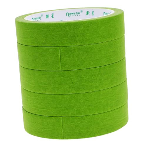 CHILDWEET 5St Abdeckband verpackungsband Plakatband Etikettenband auto klebeband Sprühkleber doppelseitiges Klebeband für die Wand Maskenband Malerband auto sprühband Kunstband Papier Green von CHILDWEET