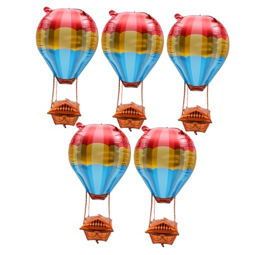 CHILDWEET 5St Heißluftballon-Aluminiumfilmgas Ballonbogen-Kits Schwimmbad Ballontierset mit Pumpe Neon luftballons Abschlussfeier Dekorationen geburtstag ballon Aluminiumfolie von CHILDWEET