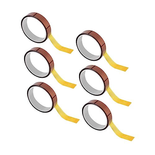 CHILDWEET 6 Rollen packing tape paketband klebeband hitzebeständig packaging tape verpackungsklebeband Übertragungsband Wärmeband Wärmebänder Sublimationsband Transferband für Vinyl Polyimid von CHILDWEET