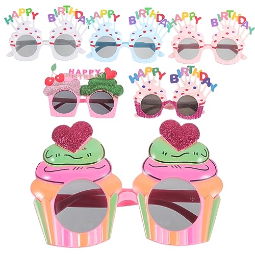 CHILDWEET 6 Stück Partyzubehör Schönes Design Lustig Lustig Lustig Brille Partybrille Geburtstagsstütze Neuheit Brille Requisiten von CHILDWEET