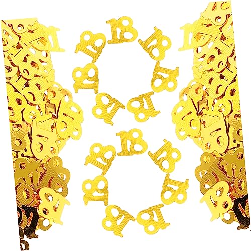 CHILDWEET 600 Stück geburtstag konfetti Ballon zum Aufdecken des Geschlechts Geburtstagstischdekorationen Popper funkeln confetti konfetti bunt Zahl Konfetti Geburtstagsglitzer Golden von CHILDWEET