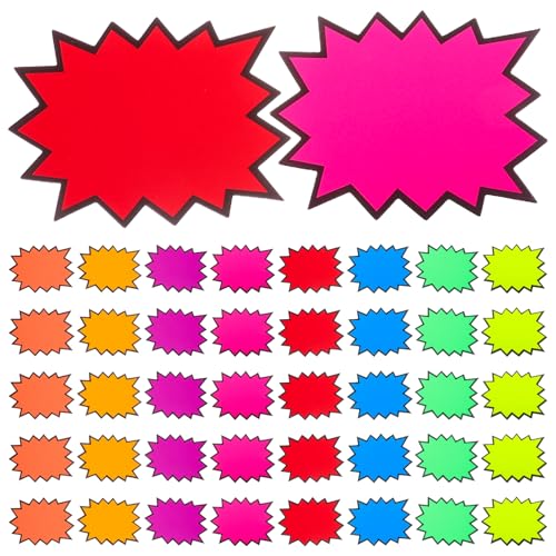 CHILDWEET 80Pcs Tag Verkaufsschild Schild Schild Schilder Einzelhandelsschilder Einzelhandelsgeschäfte Labels Burst Sale Labels Einzelhandel Tags Garagenverkauf Aufkleber von CHILDWEET