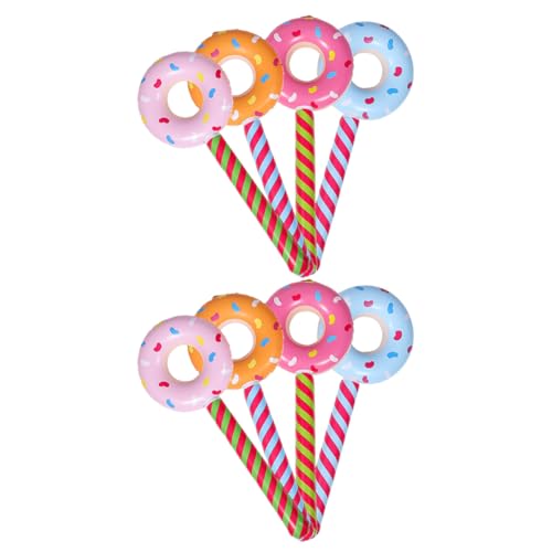 CHILDWEET 8st Donut-partydekorationen Lutscherspielzeug Für Süßigkeiten Ballons Aufblasbare Geburtstagsdekorationen Aufblasbarer Donut Donut-party-dekorationen Donut Aufblasbar Pvc von CHILDWEET