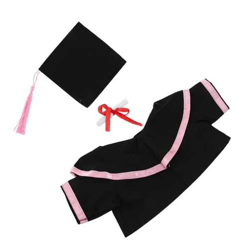 CHILDWEET Abschlussbär-outfit Grad-hut- Bären-plüschtier-kostüm Bärenspielzeugkostüm Puppenkleidung Tragen Puppenkleidung Für Jungen Kostümanzug Aus Bärenplüsch Stoff Rosa von CHILDWEET