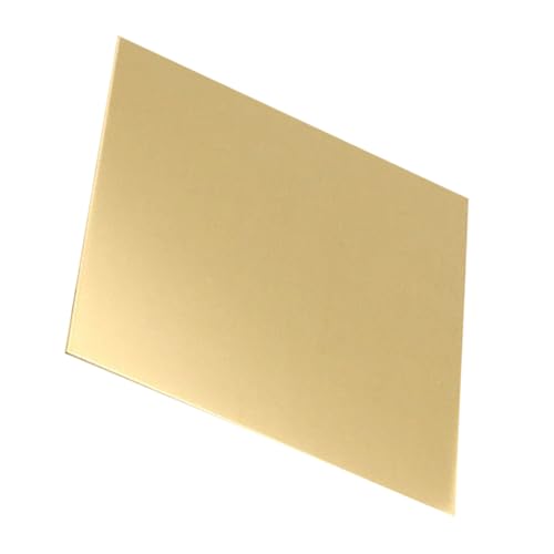 CHILDWEET Blech Messingplatte Metallische Karte Goldenes Geschenkpapier Vergoldung Goldflocken Goldfolie Bastelfolie Lametta Fransen Blattgold Malen Kupfer von CHILDWEET