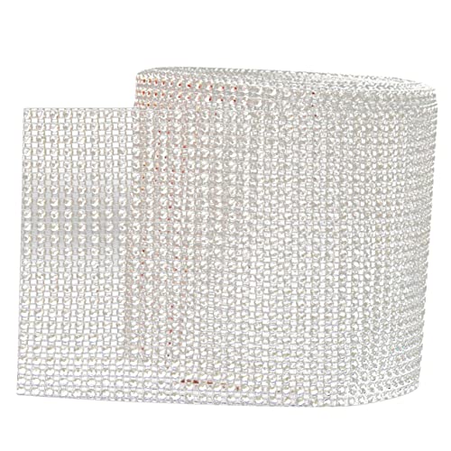 CHILDWEET 24 Reihiges Rhinestone Mesh Band Glitzerndes Für Hochzeits Und Geburtstagskuchen Bling Ribbon Für Festlichkeiten 10 Yards Kostü Trim Und Diamant Band von CHILDWEET