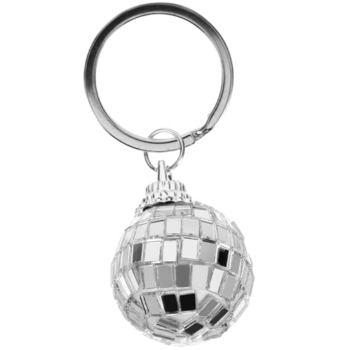 CHILDWEET Disco Linsenkugel Schlüsselanhänger Plüsch Diskokugel Handy Handgelenkband Spiegel Schlüsselringe Karabiner Hängetasche Anhänger Schlüsselanhänger Disco Anhänger von CHILDWEET