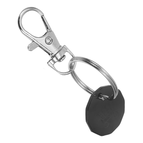 CHILDWEET Einkaufswagen-Token goldener Karabiner Schlüsselhalter Schlüsselanhänger schlüsselring schlüsselanhänger einkaufswagen Supermarkt-Trolley-Schlüsselanhänger Wagenschlüssel Black von CHILDWEET