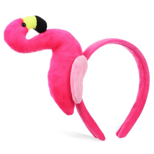 CHILDWEET Flamingo Stirnband Kostüm Stirnband Tier Stirnband Party Stirnband Make Up Stirnband Stoff Stirnbänder Hautpflege Stirnband Karnevals Stirnband Niedliche Stirnbänder von CHILDWEET