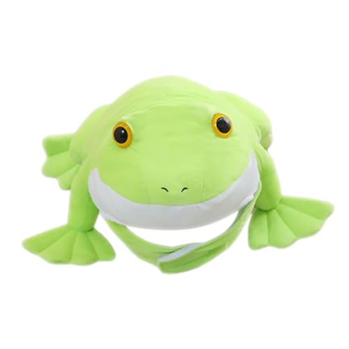 CHILDWEET Froschhaube Plüsch-Cartoon-Hut Halloween-Froschkostüm Fiesta-Hut Frosch-Kostüm-Hut Plüschtierhut party dekoration Partyhut Halloweenkostüm Partykostüm Frosch Kopfbedeckung von CHILDWEET