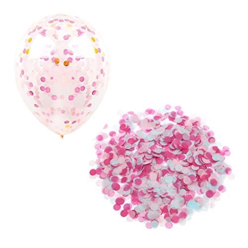 CHILDWEET Hochzeitsdekoration Ballonbogen Konfetti-papier Rosa Geführter Ballon Ballonständer Hellblaue Luftballons Glitzerndes Seidenpapier Ballonzubehör Heliumballons Ballongirlande von CHILDWEET