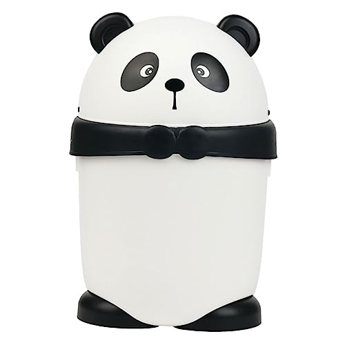 CHILDWEET Hübscher Mini Mülleimer Im Cartoon Panda Design Idealer Müllcontainer Für Zuhause Badezimmer Büro Und Kinderzimmer Kompakt Und Praktisch Attraktives Accessoire Für Jedes von CHILDWEET