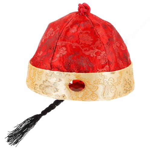 CHILDWEET Kaiser hut caps diehüte the hat kulturerbe Kaiserlicher Kopfschmuck Geburtstagshut Union Jack-Partyhüte Cordhut Prinz Retro-Hut-Requisite Kopfbedeckung im chinesischen Stil Satin- von CHILDWEET