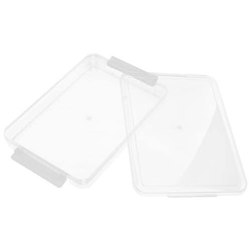 CHILDWEET Kasten Aktenbox aktenordner Archivbox ordnerbox büromaterial bürobedarf Desktop-Datei-Organizer Vorratskörbe Aufbewahrungsbehälter für Fotos Papierhalter Acryl Transparent von CHILDWEET