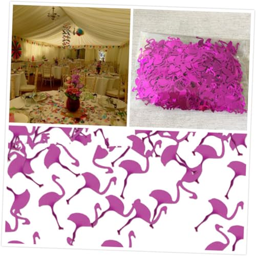 CHILDWEET Konfetti zur Dekoration hochzeitsdeko wedding decoration Indoor decoration party decoration party dekoration hohzeitdeko Hochzeitskonfetti Party Konfetti Flamingo-Konfetti Violett von CHILDWEET