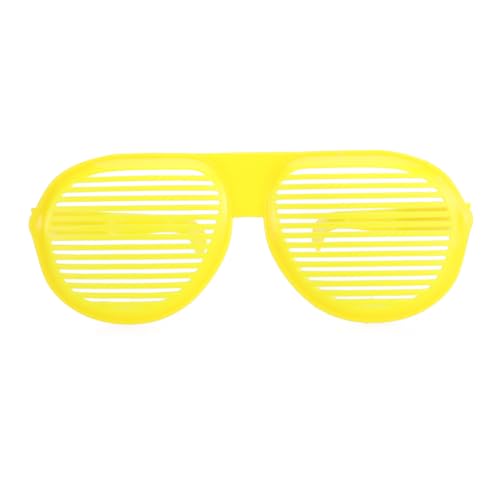 CHILDWEET Lustige Übergroße Shutter Brille Für Partys Und Clubs Modische Sonnenbrille Gelb Ideal Für Festivals Und Besondere Anlässe Unisex Und Auffällig von CHILDWEET