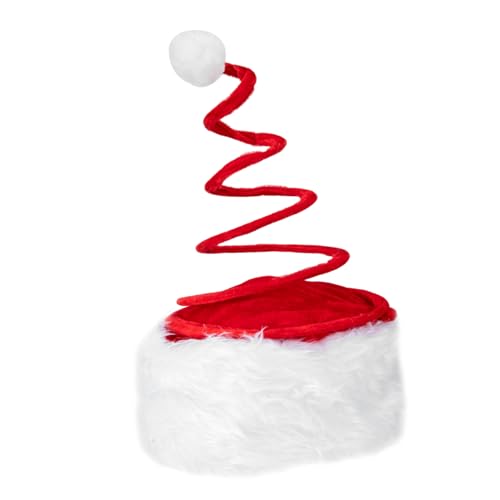 CHILDWEET Lustige Weihnachtsmütze Für Erwachsene Aus Weichem üsch Kreative Hutdekoration Für Die Weihnachtsparty Festlicher Santa Hat Mit Witzigem Design Und Komfortablem Sitz von CHILDWEET