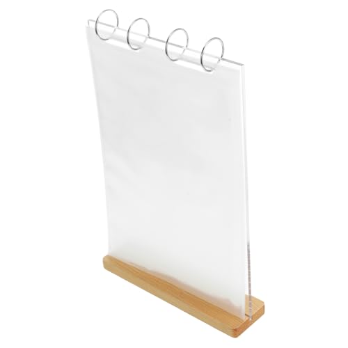 CHILDWEET Menüständer Platte Staffeleien Zum Ausstellen Tellerhalter Restaurant-menühalter Desktop-displayständer Präsentationsständer Aus Transparentem Papier Anzeige Speisekarte Pvc von CHILDWEET